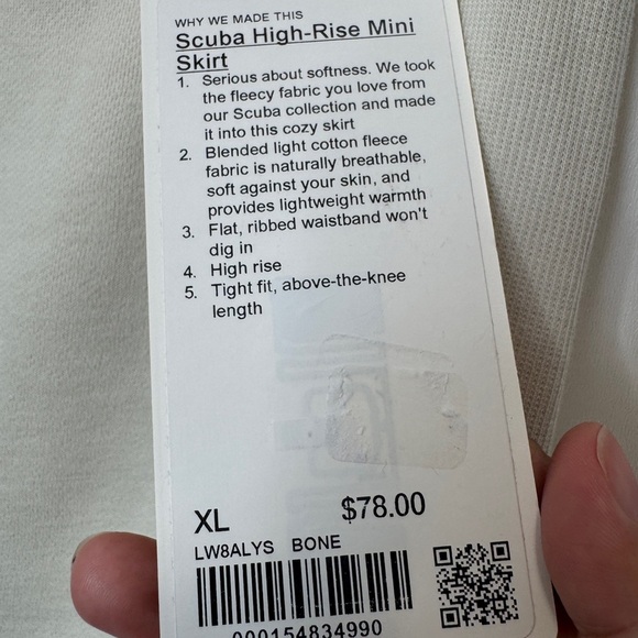 Lululemon Scuba High-Rise Mini Skirt Grey - Picture 6 of 8